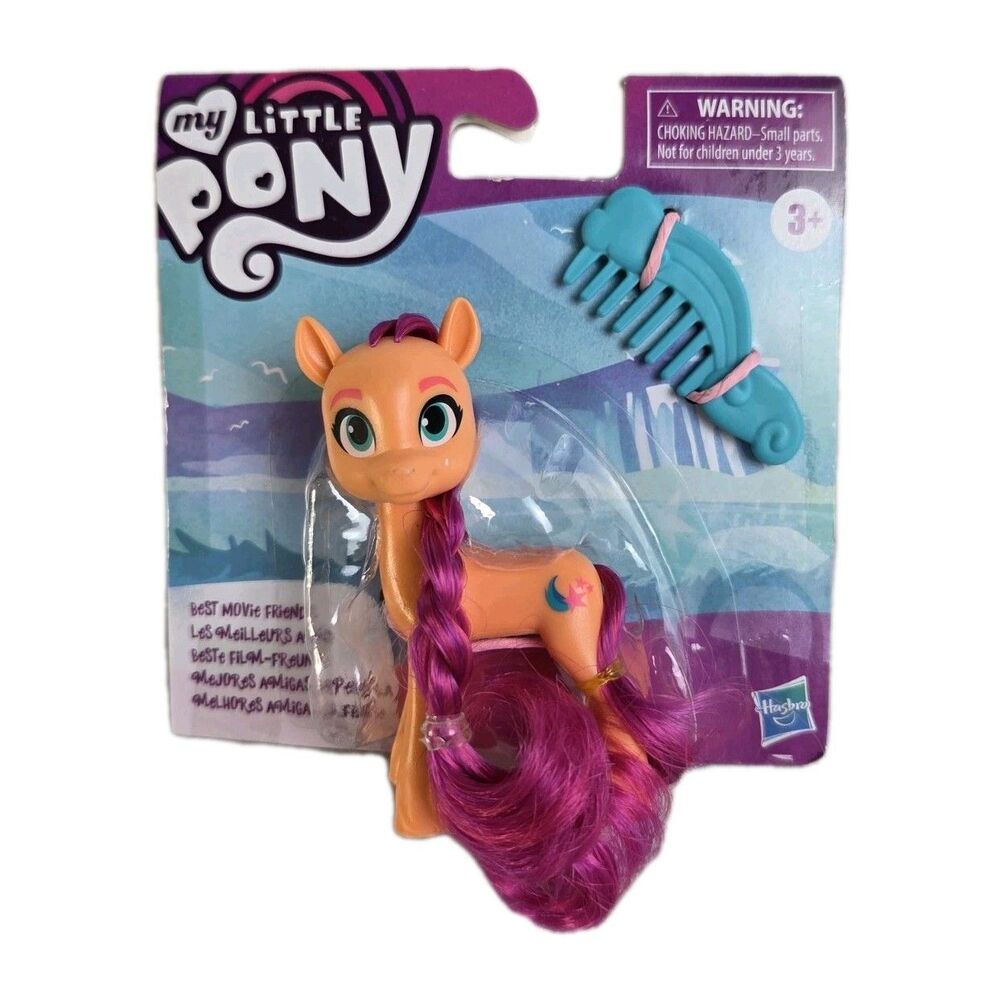MY LITTLE PONY Sunny Starscout MLP Orange/Pink Doll Toy FIGURE w/Blue Comb NEW